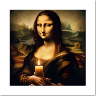 Mona Lisa Candlemas Glow Posters and Art